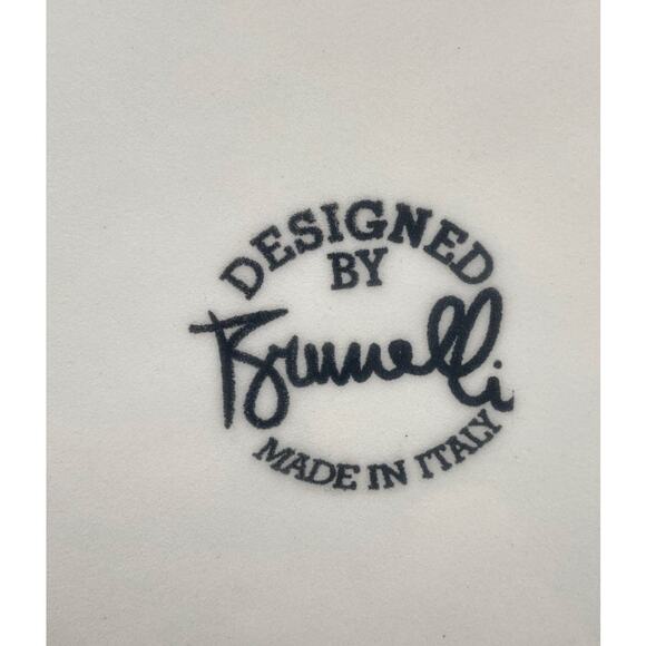 Brunelli Made in Italy Decorative Punctured Platter 12" Tiffany Signed Painted - Picture 6 of 6